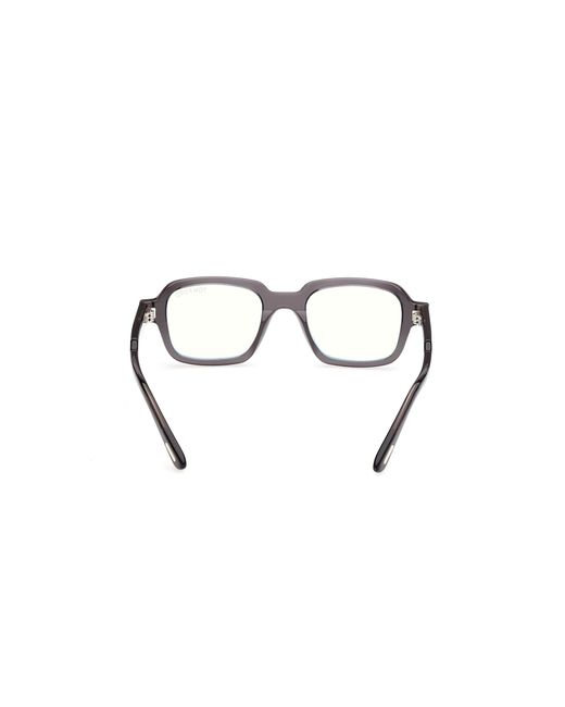 Tom Ford Black Ft6123-B 020 Optical Frames Acetate Geometric Normal for men
