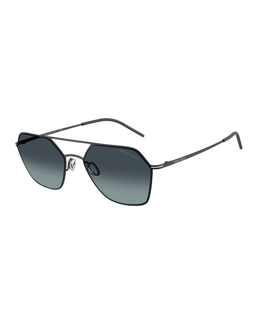 Giorgio Armani Black Ar6185 343719 Sunglasses Metal Squared Normal Nuanced for men