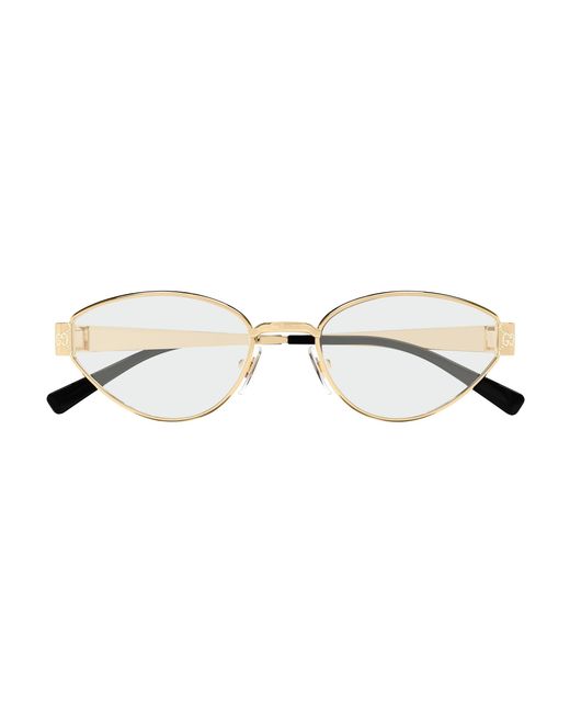 Gucci Black Gg1853O 001 Optical Frames Metal Transparent Geometric