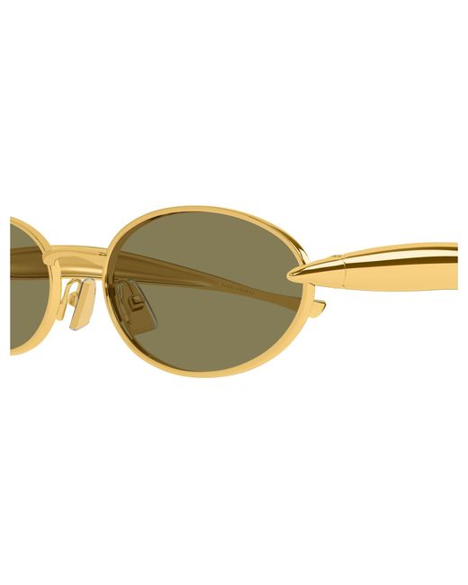 Bottega Veneta Black Bv1386S 006 Sunglasses Metal Round