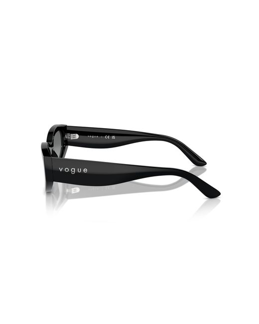 Vogue Eyewear Black Vo5585S W44/11 Sunglasses Acetate Geometric Normal Shaded