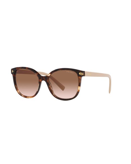Prada Black Pr 22Zs 07R0A6 Sunglasses Acetate Squared Normal Shaded
