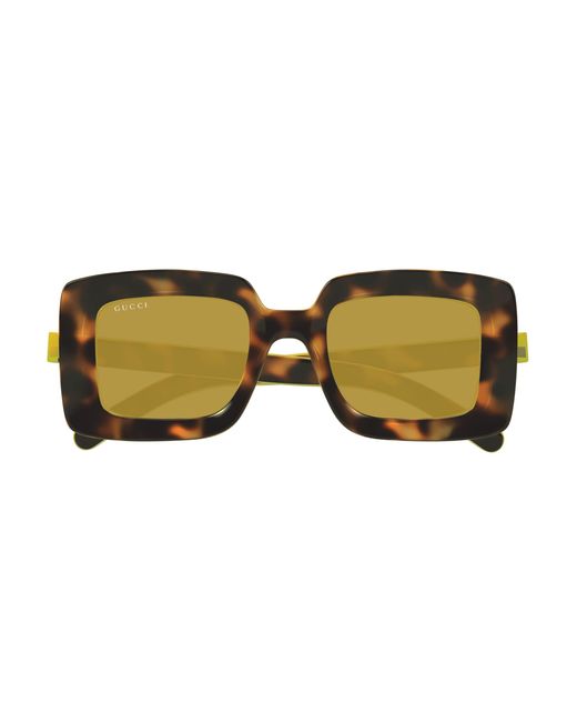 Gucci Black Gg1718S 002 Sunglasses Injected Squared