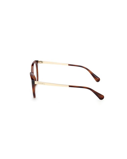 MAX&Co. Black Mo5200 052 Optical Frames Injected Round Normal