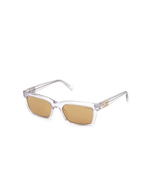 Guess Black Gu00300 26E Sunglasses Injected Squared Normal for men