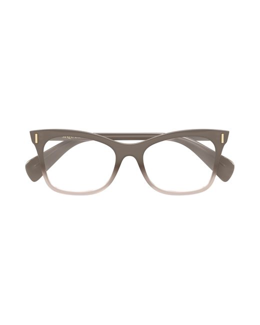 McQueen Black Am0552O 004 Optical Frames Acetate Transparent Cat Eye