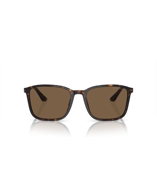 Giorgio Armani Black Ar8197 502673 Sunglasses Acetate Squared Normal for men