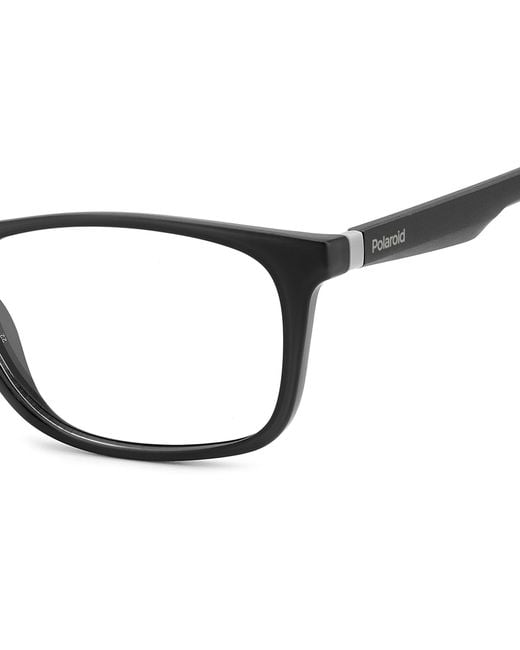Polaroid Black Pld D478 08A Optical Frames Bio Polyamide Squared for men