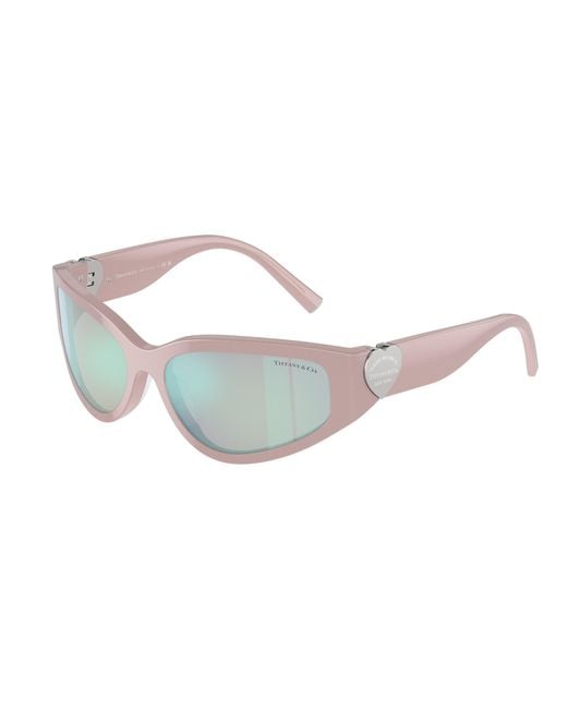 Tiffany & Co Black Tf4217 8393Mu Sunglasses Acetate Geometric Normal Mirror