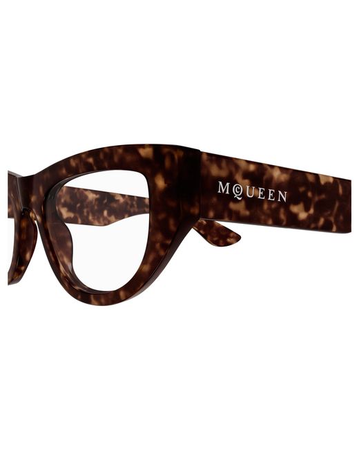 McQueen Black Am0512O 002 Optical Frames Acetate Transparent Cat Eye