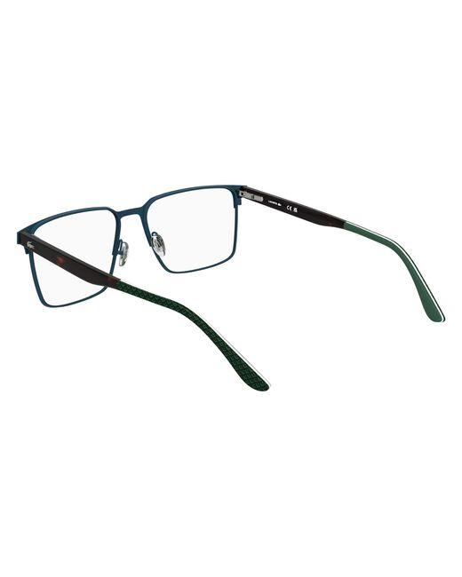 Lacoste Black L2314 400 Optical Frames Metal Squared Normal for men