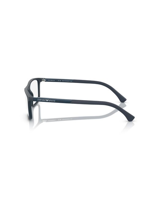 Emporio Armani Black Ea3069 6189 Optical Frames Injected Squared Normal for men