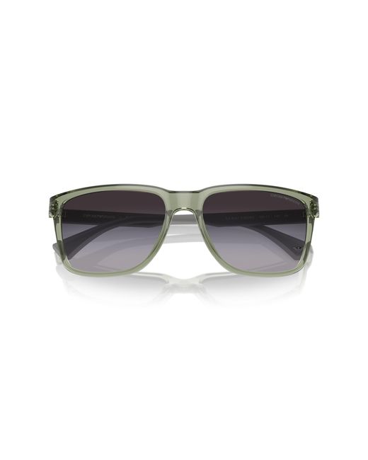 Emporio Armani Black Ea4047 53628G Sunglasses Injected Squared Normal Shaded for men