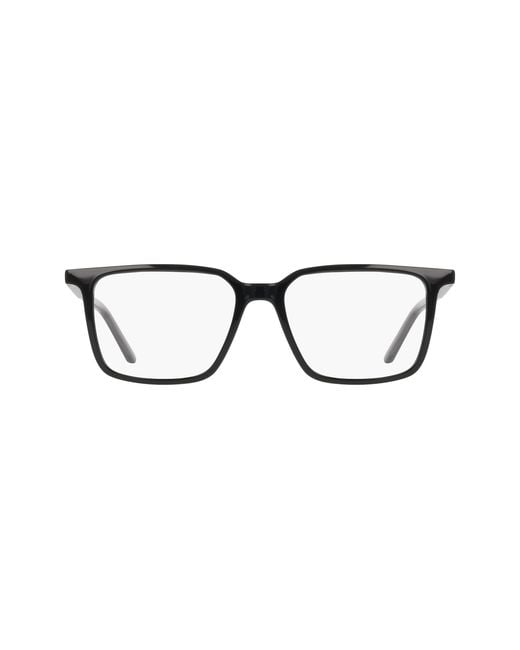 Nike Black 7063 001 Optical Frames Squared Normal for men