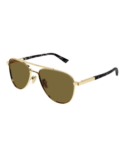 Gucci Black Gg1962S 004 Sunglasses Metal Pilot for men