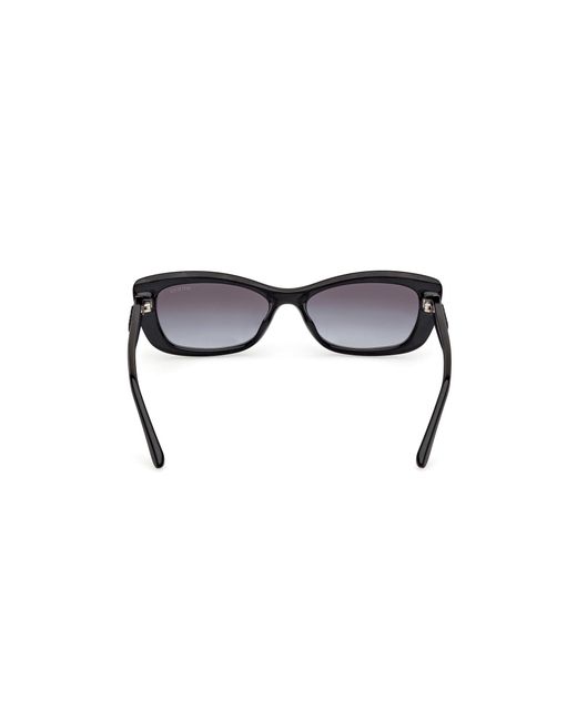 Guess Black Gu00156-H 01B Sunglasses Injected Smoke Squared Normal