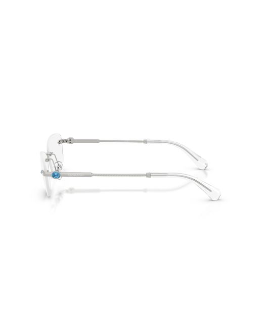Swarovski Black Sk1037 4020 Optical Frames Metal Transparent Round Normal