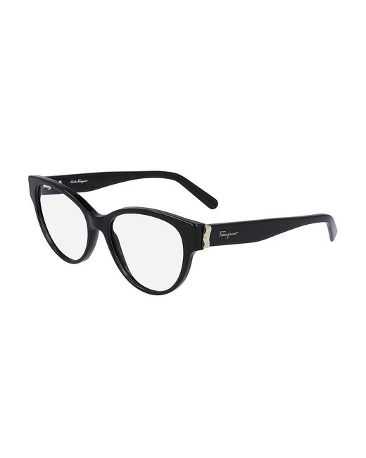 Ferragamo Black Sf2863 42908 001 Optical Frames Plastic Cat Eye