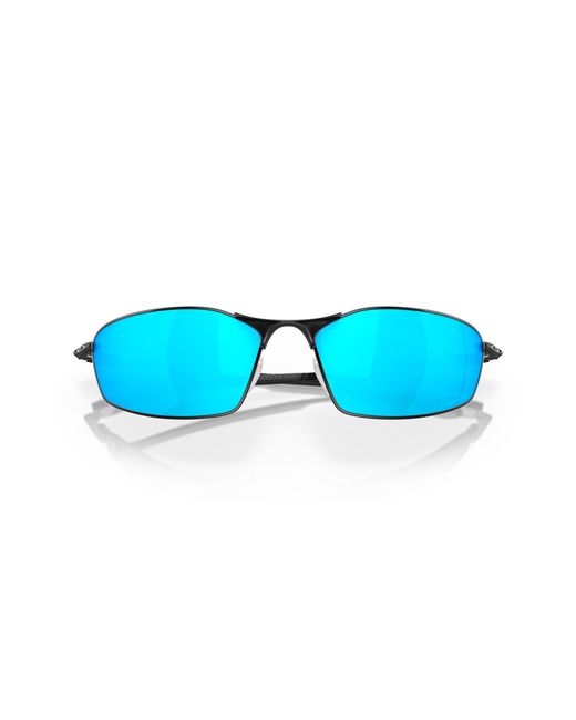 Oakley Black Oo4141 Whisker 414114 Sunglasses Metal Sapphire Round Prizm for men