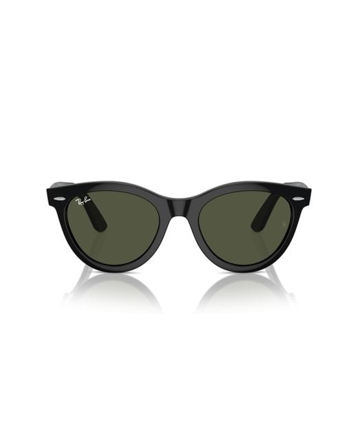 Ray-Ban Black Rb2241f Wayfarer Way Low Bridge Fit Sunglasses