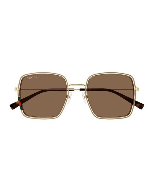 Gucci Black Gg1848S 003 Sunglasses Injected Squared