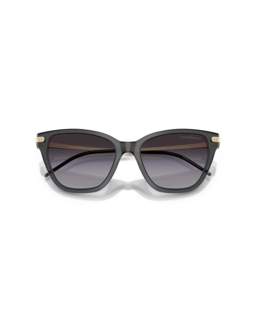 Emporio Armani Black Ea4251 62628G Sunglasses Acetate Cat Eye Normal Shaded