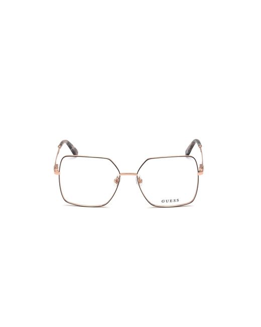 Guess Black Gu2824 005 Optical Frames Metal Squared Normal