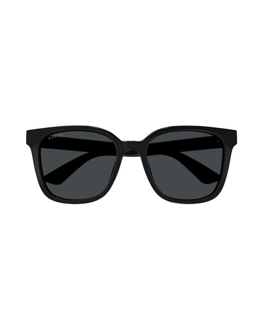 Gucci Black Gg1346Sk 002 Sunglasses Plastic Squared Polarized for men