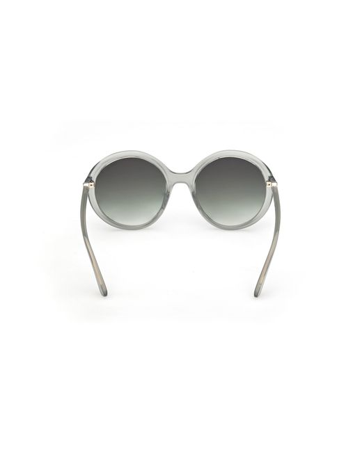 Guess Black Gu00281 93P Sunglasses Injected Round Normal