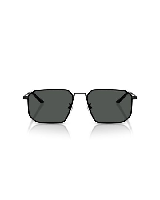 Emporio Armani Black Ea2165D 300187 Sunglasses Metal Geometric Normal for men