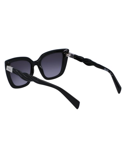 Liu Jo Black Lj789S 001 Sunglasses Bio-Inject Cat Eye Normal Shaded