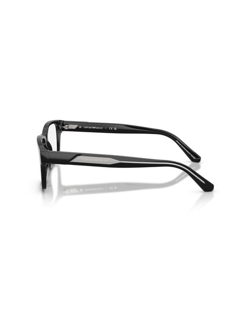 Emporio Armani Black Ea3271 6321 Optical Frames Acetate Squared Normal for men