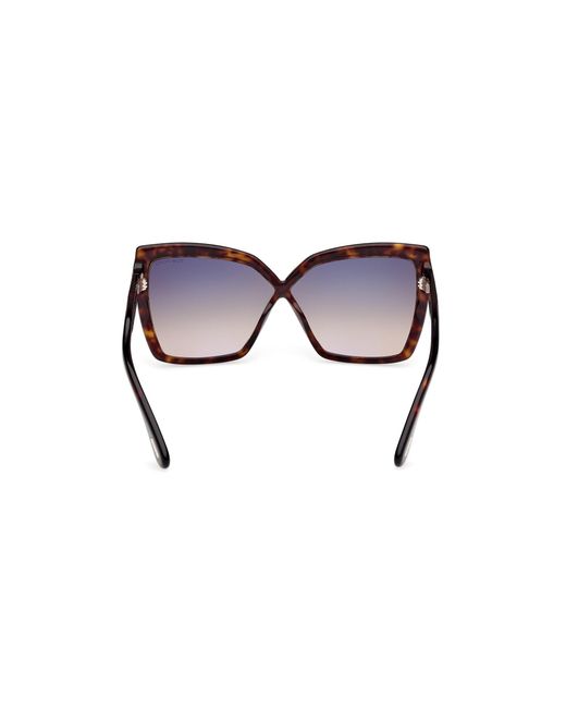 Tom Ford Black Ft1195 Fiore 52B Sunglasses Acetate Butterfly Normal