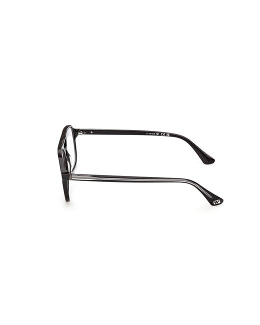 Web Black We5473 005 Optical Frames Acetate Squared Normal for men