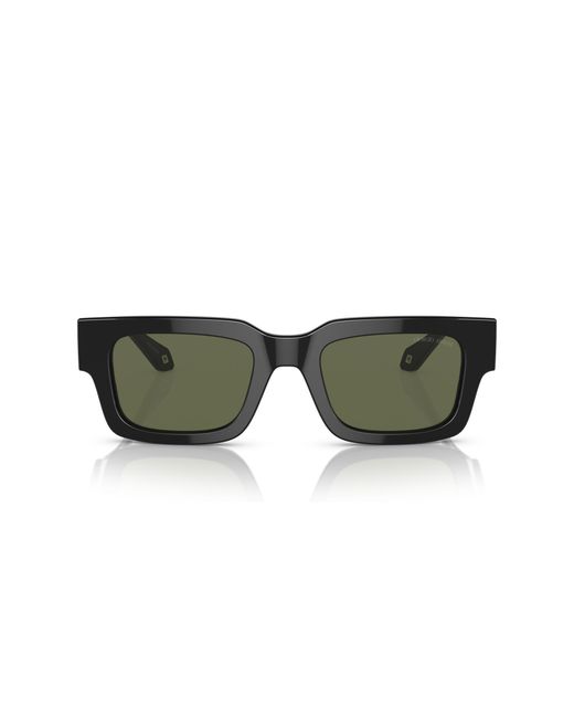 Giorgio Armani Black Ar8184U 587558 Sunglasses Acetate Squared Polarized for men