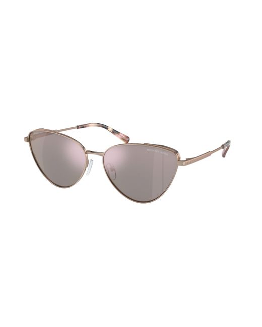 Michael Kors Black Mk1140 Cortez 11084Z Sunglasses Metal Cat Eye Normal Mirror