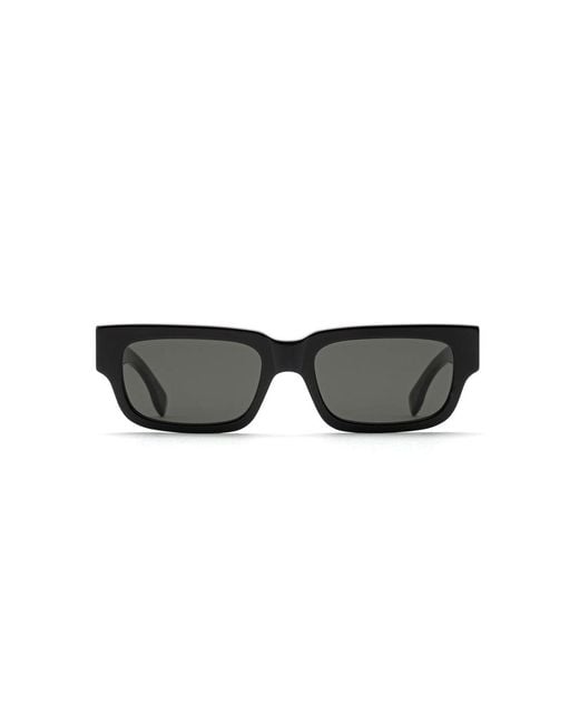 Retrosuperfuture Black Wch Roma Sunglasses Acetate Squared Normal