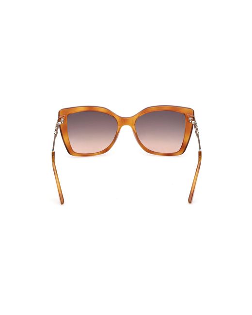 Guess Black Gu00266 53F Sunglasses Injected Squared Normal