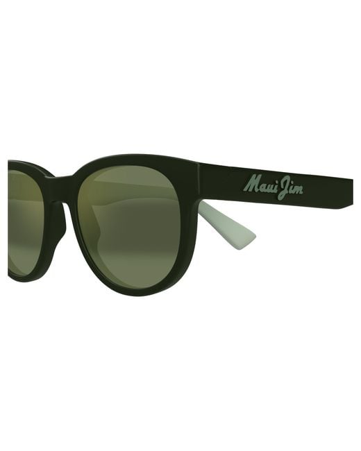 Maui Jim Green Mj0668S 004 Sunglasses Injected Round for men