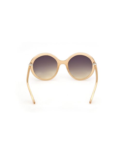 Guess Black Gu00281 41B Sunglasses Injected Smoke Round Normal