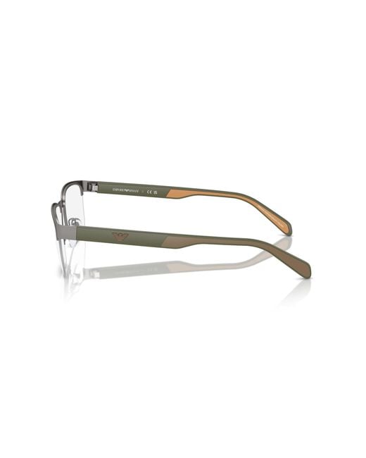 Emporio Armani Black Ea1162 3003 Optical Frames Metal Geometric Normal for men