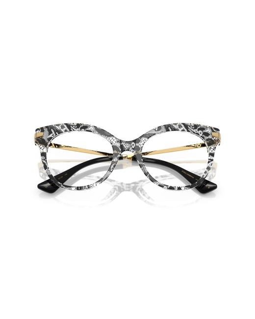Dolce & Gabbana Black Dg3392 3287 Optical Frames Acetate Transparent Butterfly Normal