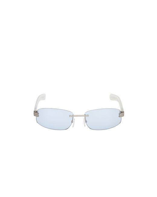 Adidas White Or0130 17V Sunglasses Metal Squared Photochromic