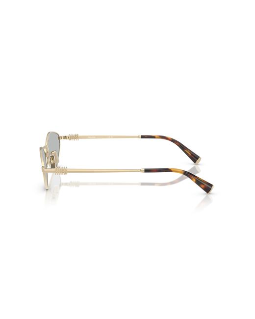 Miu Miu Black Mu 56Zs Zvn50K Sunglasses Metal Geometric Normal