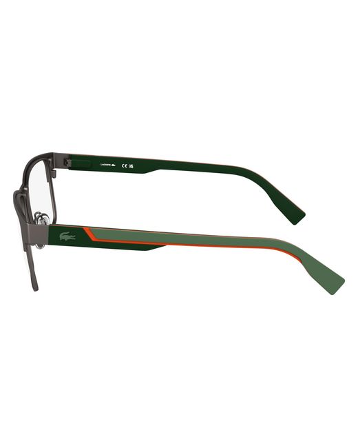 Lacoste Black L2307Mag-Set 033 Optical Frames Metal Squared Normal for men