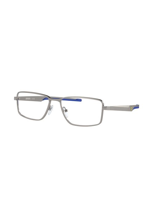 FERRARI SCUDERIA Black Fz7004 105 Optical Frames Metal Squared Normal for men