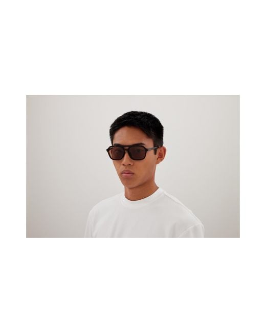 Gucci Black Gg1823Sa 002 Sunglasses Acetate Pilot for men