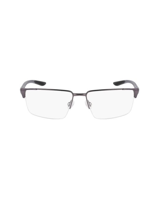 Nike Black 8054 070 Optical Frames Metal Squared Normal Normal for men