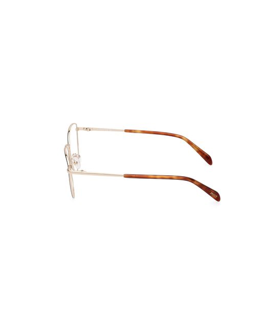 Emilio Pucci Black Ep5243 005 Optical Frames Metal Squared Normal