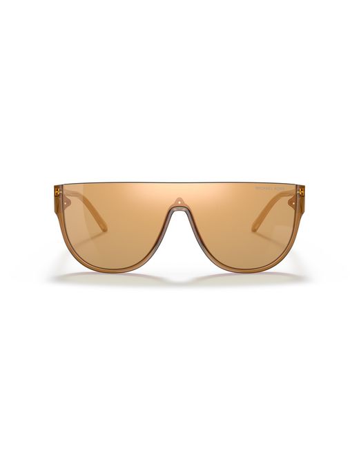 Michael Kors Black Mk2151 Aspen 3401R1 Sunglasses Injected Geometric Normal Mirror